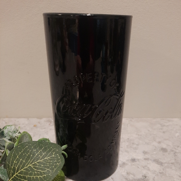 McDonald's Coca-Cola Black Limited Edition Collectible Glass Tumbler - Picture 2 of 8